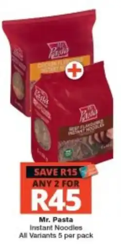 Checkers Mr. Pasta Instant Noodles offer