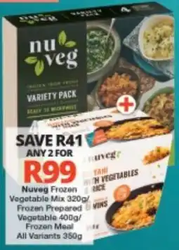Checkers Nuveg Frozen Vegetable Mix offer