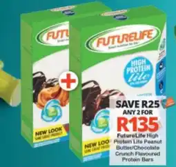 Checkers FutureLife High Protein Lite Peanut Butter/Chocolate Crunch Flavoured Protein Bars offer
