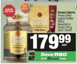 Spar Douwe Egberts Freeze Dried Instant Coffee offer