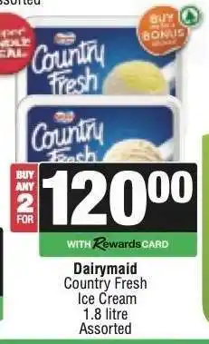 Spar Dairymaid Country Fresh Ice Cream offer