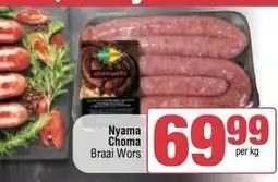 Spar Nyama Choma Braai Wors offer