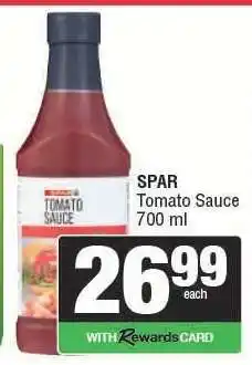 Spar SPAR Tomato Sauce 700 ml offer