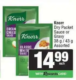 Spar Knorr Dry Packet Sauce or Gravy offer