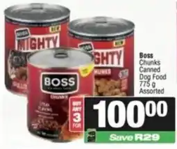 SuperSpar Boss Chunks Canned Dog Food Assorted offer