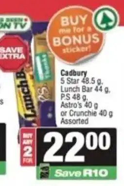 SuperSpar Cadbury Assorted offer