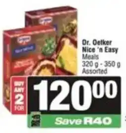 SuperSpar Dr. Oetker Nice 'n Easy Meals Assorted offer