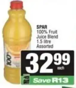 SuperSpar SPAR 100% Fruit Juice Blend Assorted offer