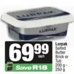 SuperSpar Lurpak Salted Butter offer