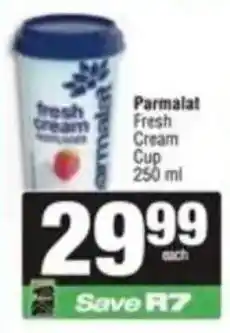 SuperSpar Parmalat Fresh Cream Cup offer
