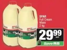 SuperSpar SPAR Full Cream Maas offer