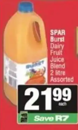 SuperSpar SPAR Burst Dairy Fruit Juice Blend Assorted offer
