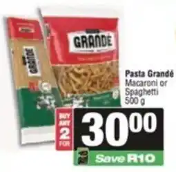 SuperSpar Pasta Grandé Macaroni or Spaghetti offer