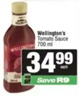 SuperSpar Wellington's Tomato Sauce offer