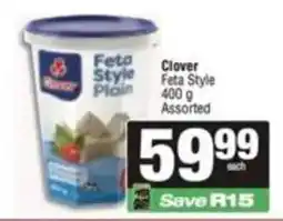 SuperSpar Clover Feta Style Plain Assorted offer