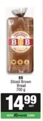 SuperSpar BB Sliced Brown Bread offer