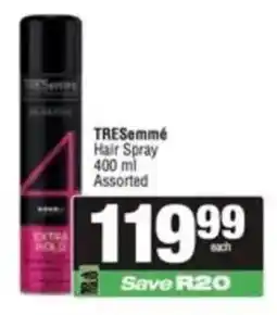 SuperSpar TRESemmé Hair Spray Assorted offer