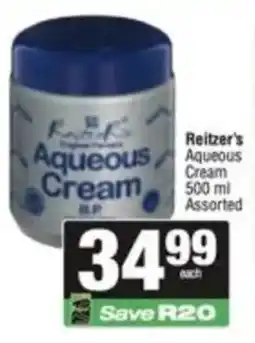 SuperSpar Reitzer's Aqueous Cream Assorted offer
