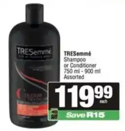 SuperSpar TRESemmé Shampoo or Conditioner Assorted offer