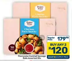 Pick n Pay Hypermarket Pennywise Cocktail Sausage Rolls Assorted 30s offer