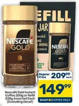 Pick n Pay Hypermarket Nescafé Gold Instant Coffee 200g or Refill 220g offer