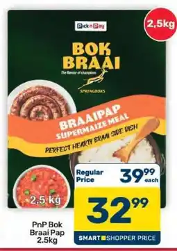 Pick n Pay Hypermarket PnP Bok Braai Pap 2.5kg offer
