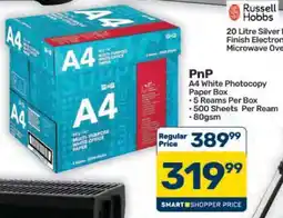 Pick n Pay Hypermarket PnP A4 White Photocopy Paper Box offer