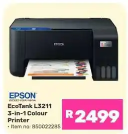 Game Epson EcoTank L3211 3-in-1 Colour Printer offer
