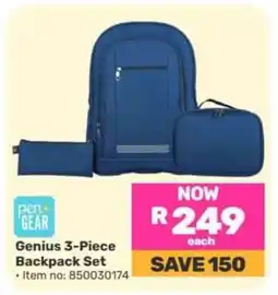 Game Genius 3-Piece Backpack Set offer