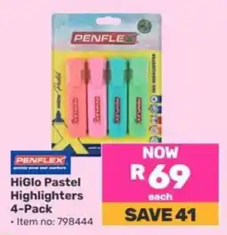 Game HiGlo Pastel Highlighters 4-Pack offer