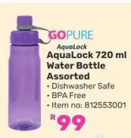 Game AquaLock 720 ml Water Bottle Assorted offer