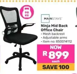 Game Ninja Mid-Back Office Chair offer