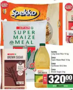 Spar Spekko, SPAR Super Maize Meal, SPAR Sunflower Oil, SPAR Brown Sugar offer