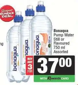 Spar Bonaqua Pump Water offer