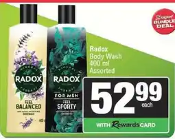 Spar RADOX Body Wash offer