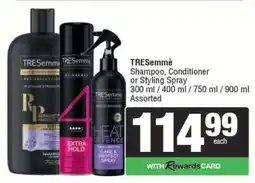 Spar TRESemmé Shampoo, Conditioner or Styling Spray offer