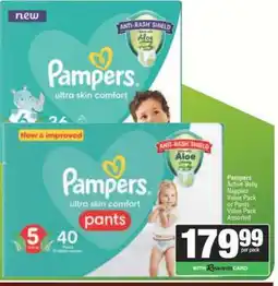 Spar Pampers Active Baby Nappies Value Pack or Pants Value Pack Assorted offer