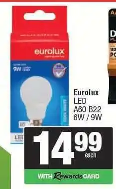 Spar Eurolux LED A60 B22 offer