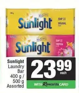 Spar Sunlight Laundry Bar offer