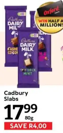 Oxford Freshmarket Cadbury Slabs offer