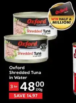 Oxford Freshmarket Oxford Shredded Tuna in Water offer