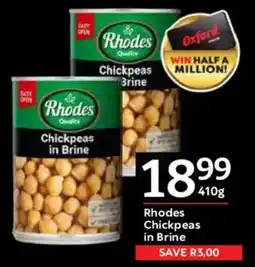 Oxford Freshmarket Rhodes Chickpeas in Brine offer