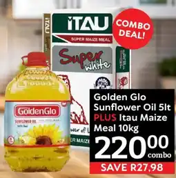 Oxford Freshmarket Golden Glo Sunflower Oil PLUS Itau Maize Meal offer