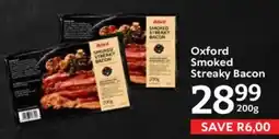 Oxford Freshmarket Oxford Smoked Streaky Bacon offer