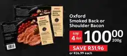 Oxford Freshmarket Oxford Smoked Back or Shoulder Bacon offer
