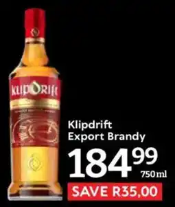 Oxford Freshmarket Klipdrift Export Brandy offer