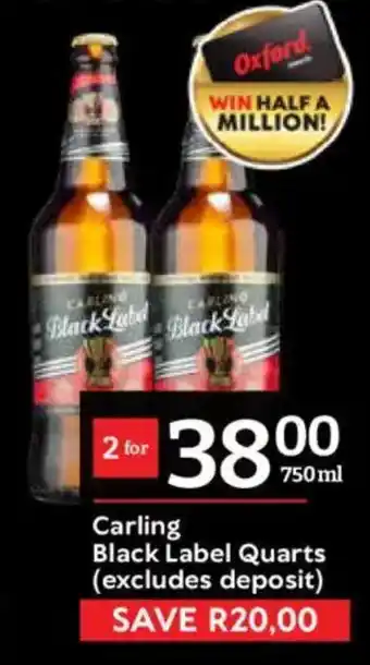 Carling Black Label Quarts