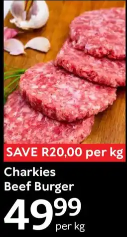 Oxford Freshmarket Charkies Beef Burger offer