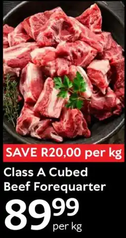 Oxford Freshmarket Class A Cubed Beef Forequarter offer