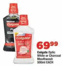 OK Foods Colgate Optic White or Charcoal Mouthwash offer